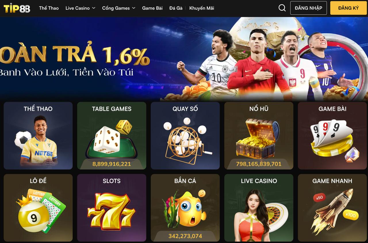 Giới Thiệu Tip88 – Nhà Cái Cá Cược Uy Tín Hàng Đầu 2025
